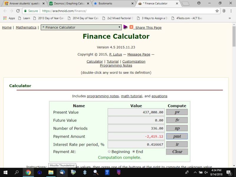 house mortgage calculator down payment charles shwabb