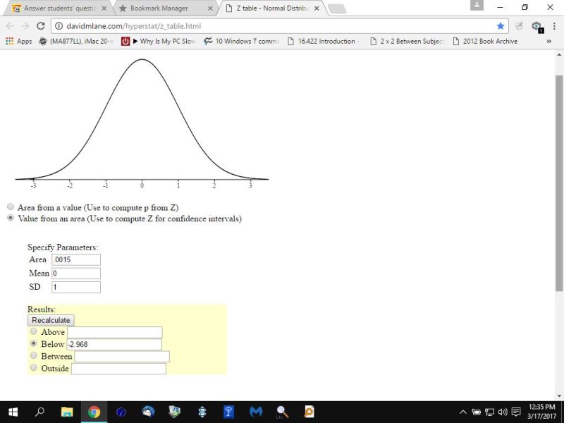 Questions on Density Curves and the Normal Distributions. Finding ...